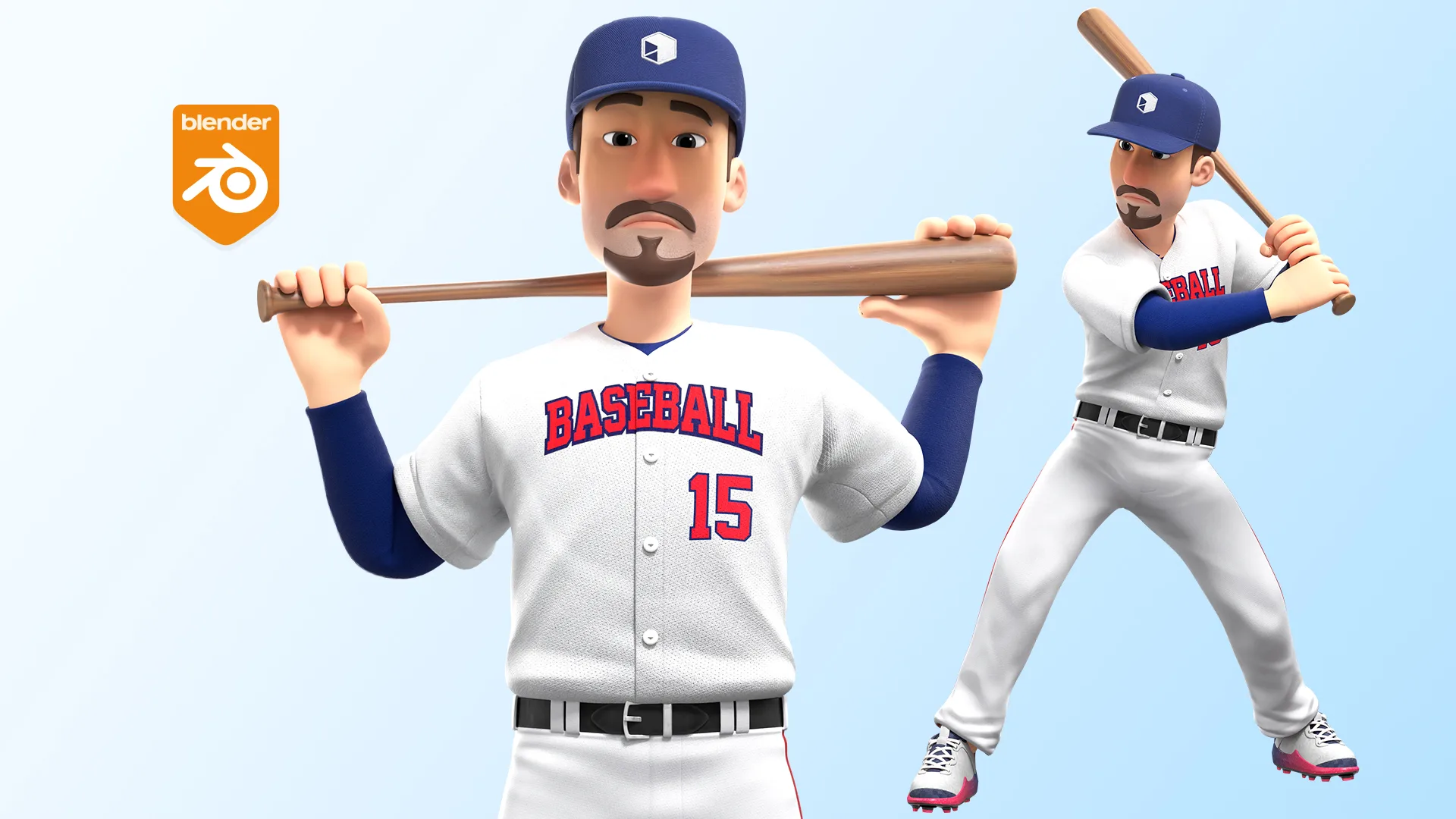 Cartoon Baseball Player
